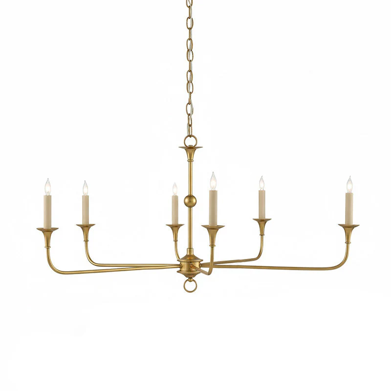 Nottaway Contemporary Brass Chandelier - Image 35