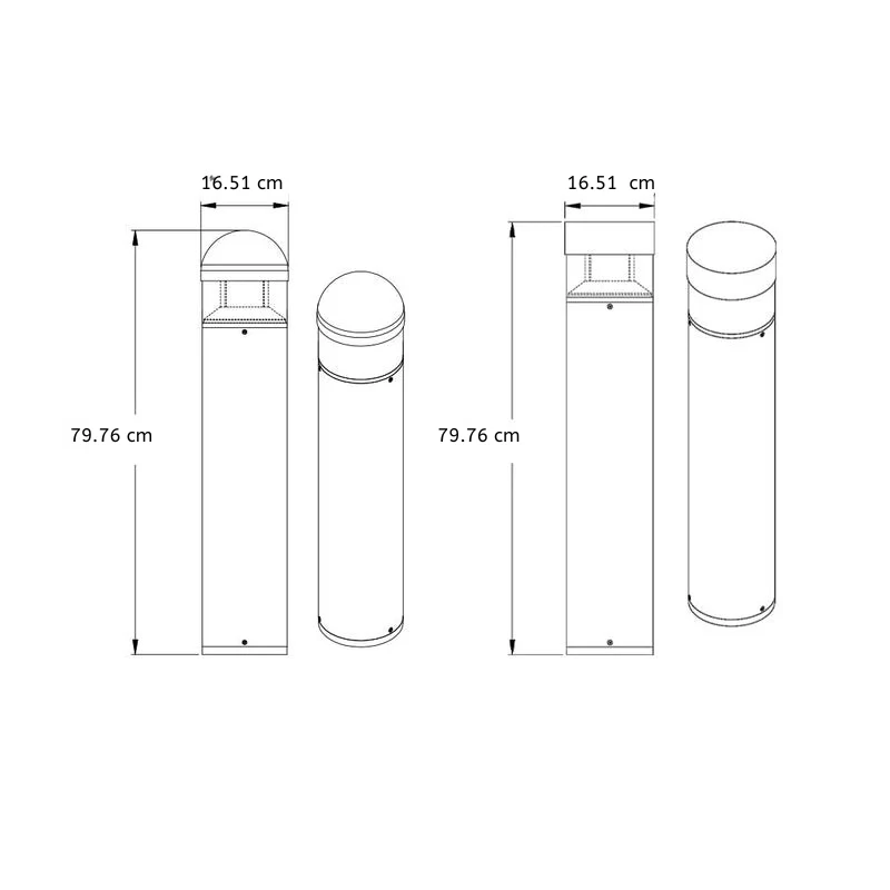 Nourisg Minimalist Nordic Outdoor Pole Lights - Image 3