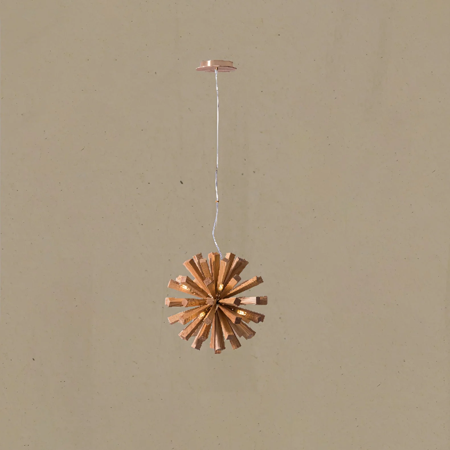 Nova Premium Nordic Art Burst Wood Chandelier - Image 13