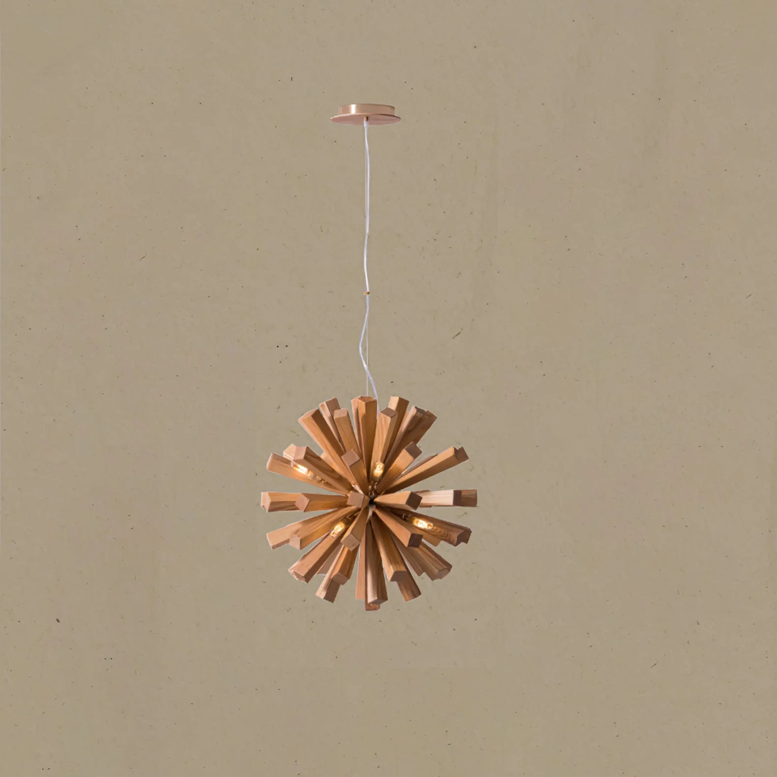 Nova Premium Nordic Art Burst Wood Chandelier - Image 17
