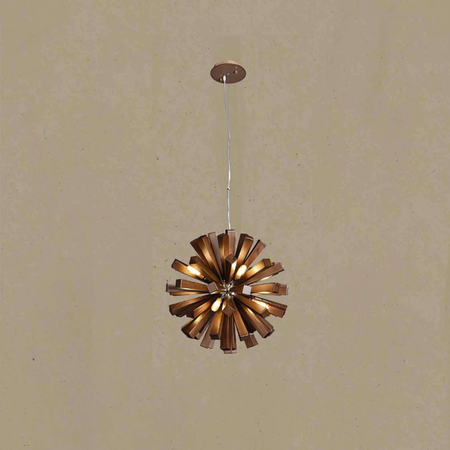 Nova Premium Nordic Art Burst Wood Chandelier - Image 18