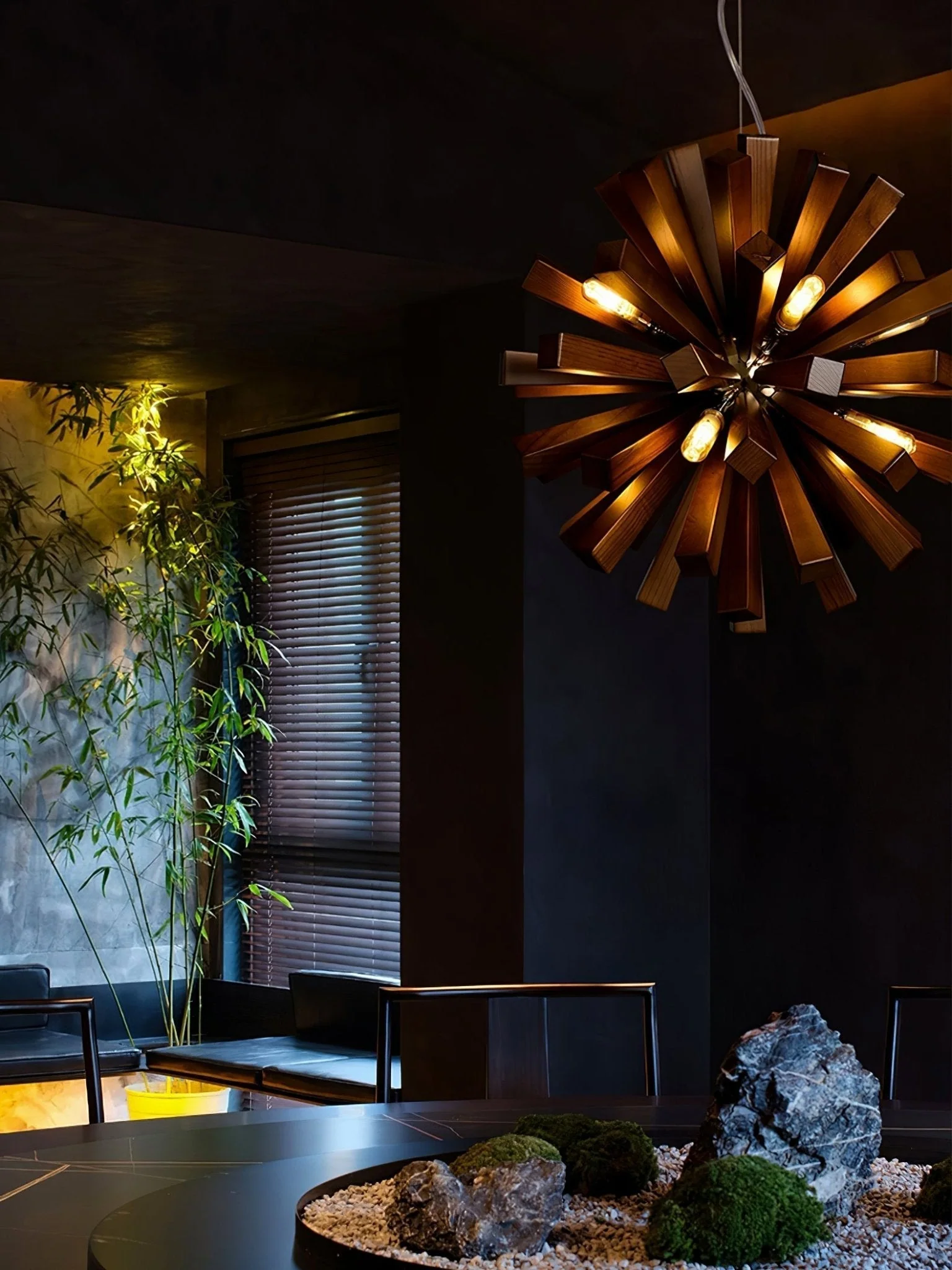 Nova Premium Nordic Art Burst Wood Chandelier - Image 29