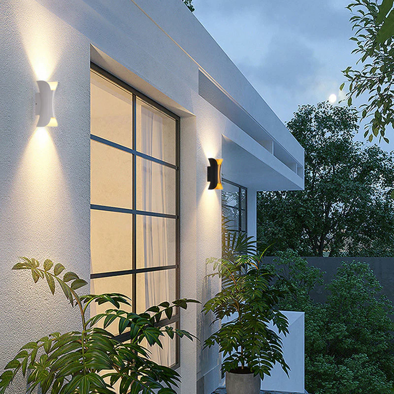 Noxel Curved Outdoor Wall Mounted Led Lamp - Image 13