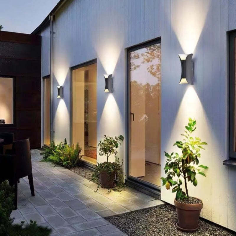 Noxel Curved Outdoor Wall Mounted Led Lamp - Image 8