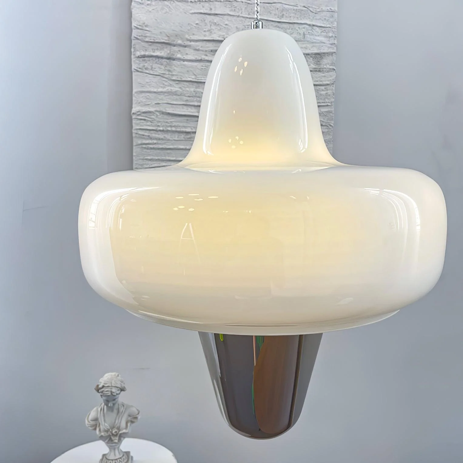Nuvia Minimalist Glass Pendant Lamp - Image 2