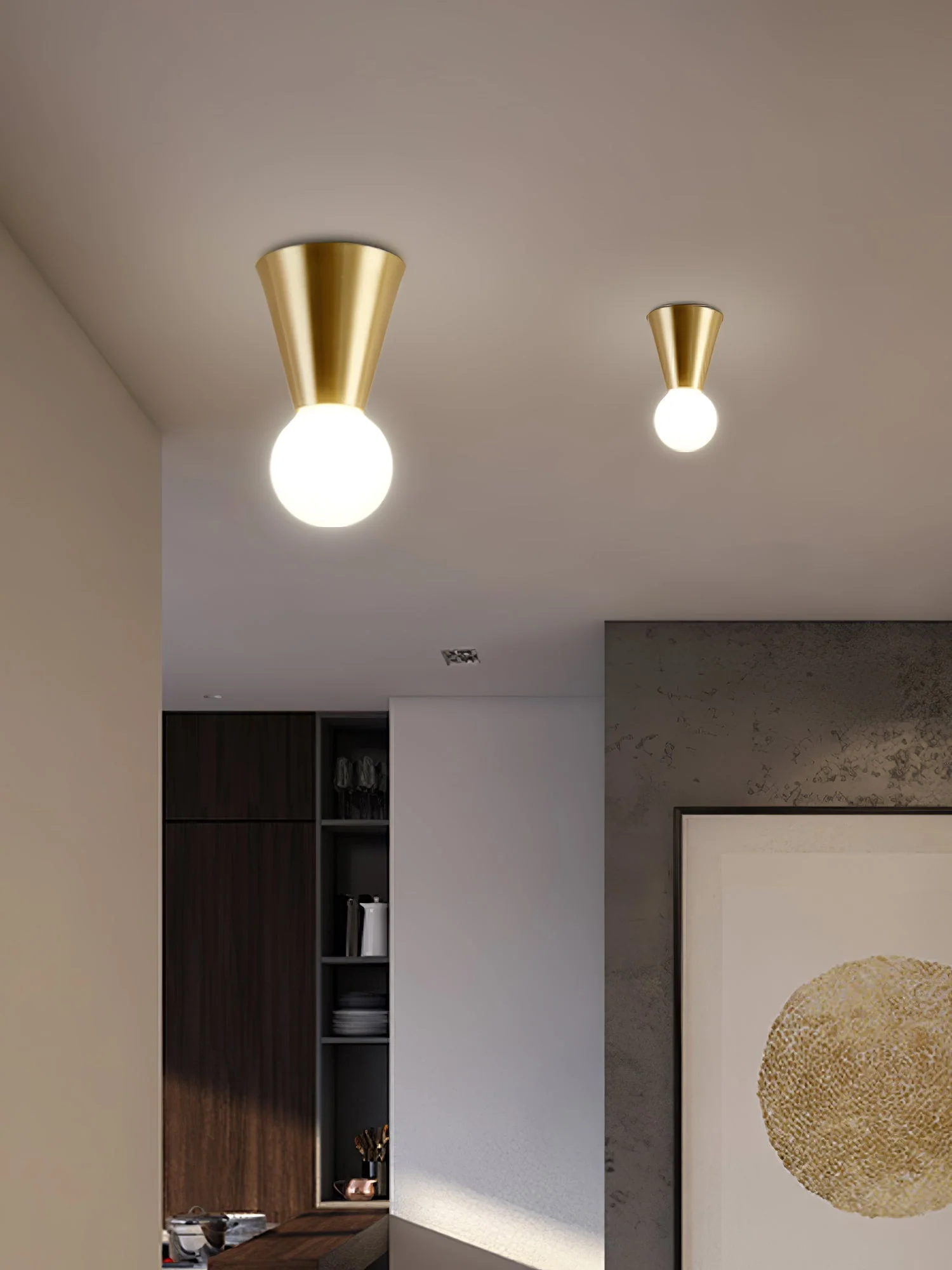 Nycareth Modern Minimalist Glass Ceiling Lamp - Image 14