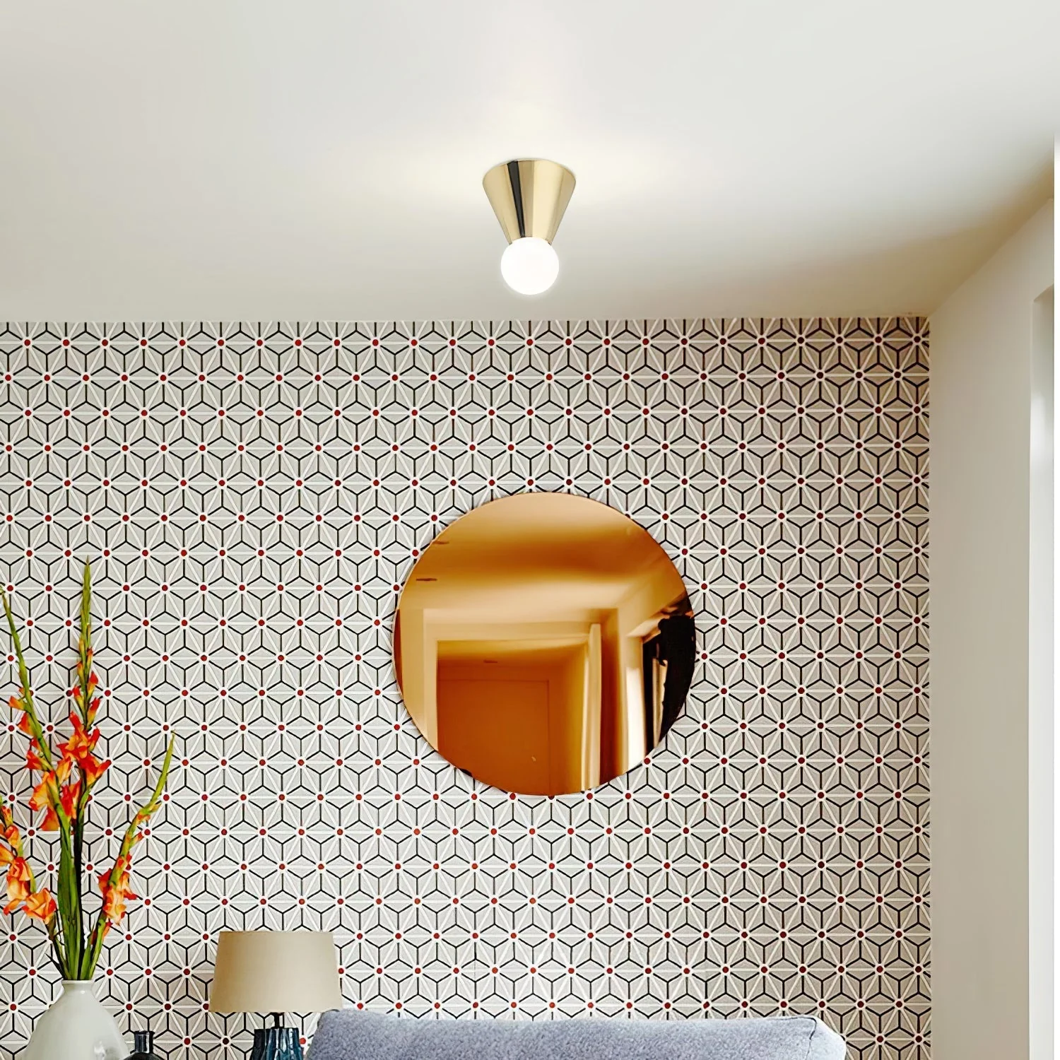 Nycareth Modern Minimalist Glass Ceiling Lamp - Image 18