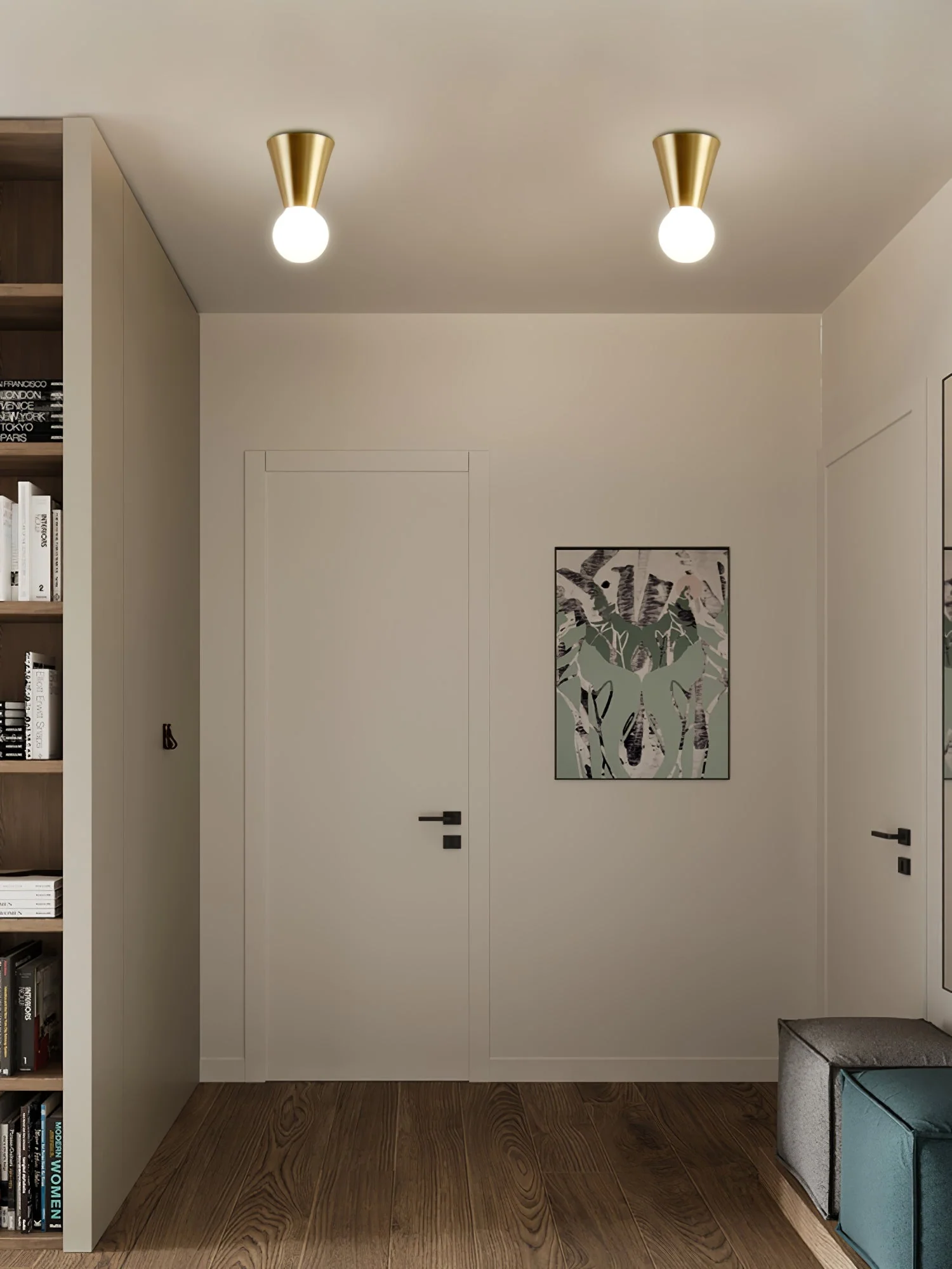 Nycareth Modern Minimalist Glass Ceiling Lamp - Image 2