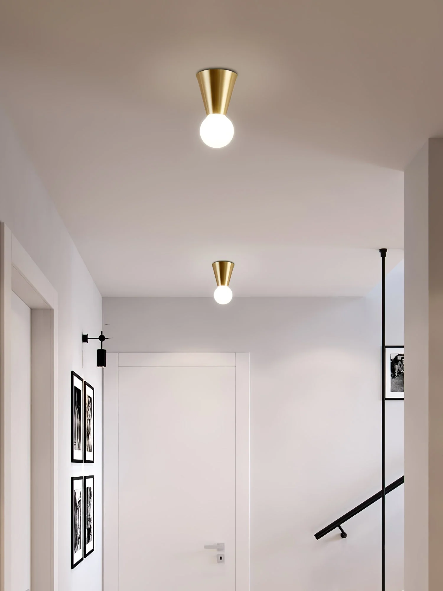 Nycareth Modern Minimalist Glass Ceiling Lamp - Image 8