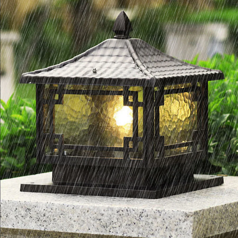 Nydia Waterproof European Outdoor Pillar Lights - Image 5