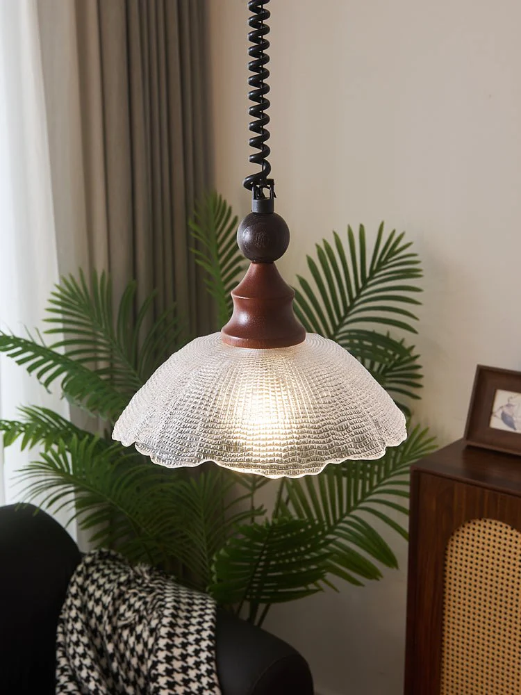 Nydoreth Elegance Vintage Art Wood Pendant Lamp - Image 2