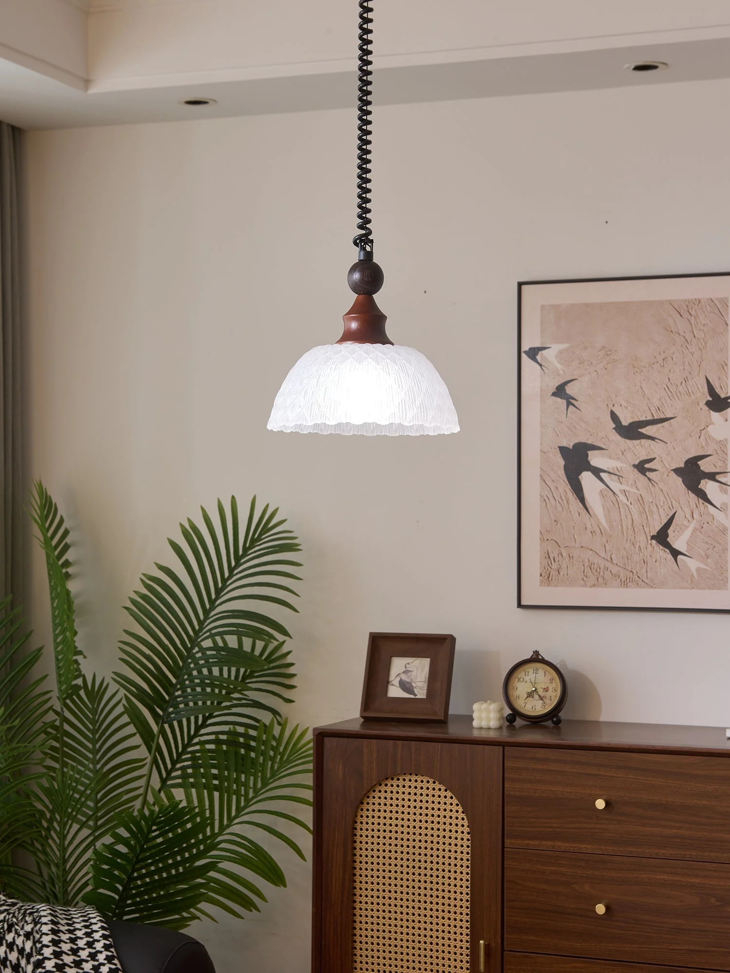 Nydoreth Elegance Vintage Art Wood Pendant Lamp - Image 29