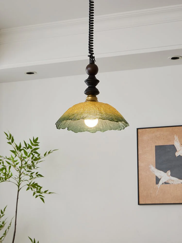 Nydoreth Elegance Vintage Art Wood Pendant Lamp - Image 3