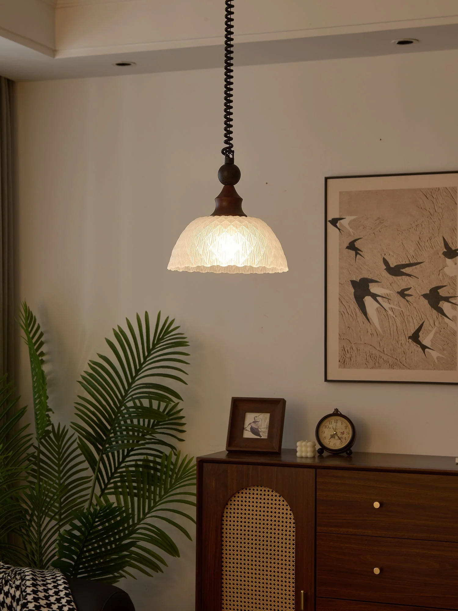 Nydoreth Elegance Vintage Art Wood Pendant Lamp - Image 30