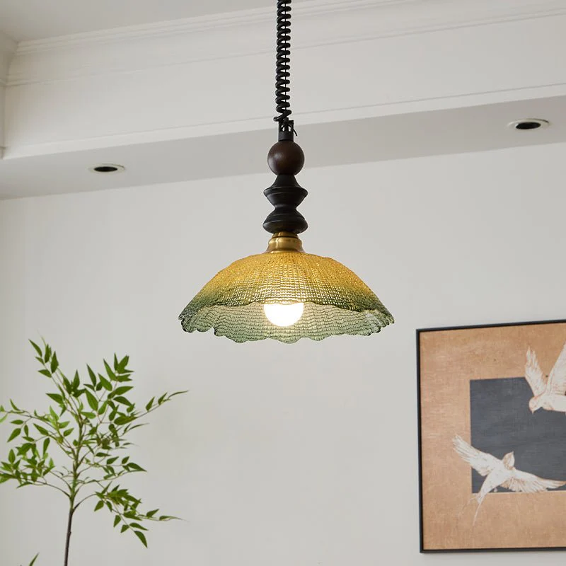 Nydoreth Elegance Vintage Art Wood Pendant Lamp - Image 4