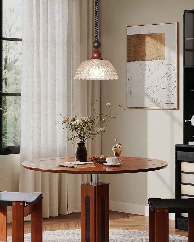 Nydoreth Elegance Vintage Art Wood Pendant Lamp - Image 41
