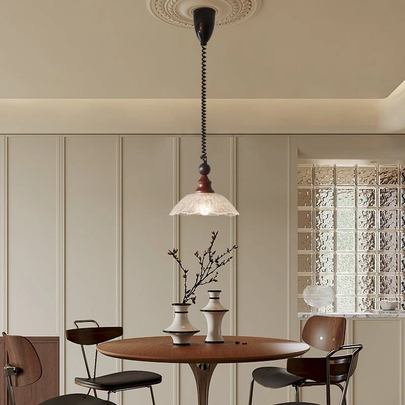 Nydoreth Elegance Vintage Art Wood Pendant Lamp - Image 5