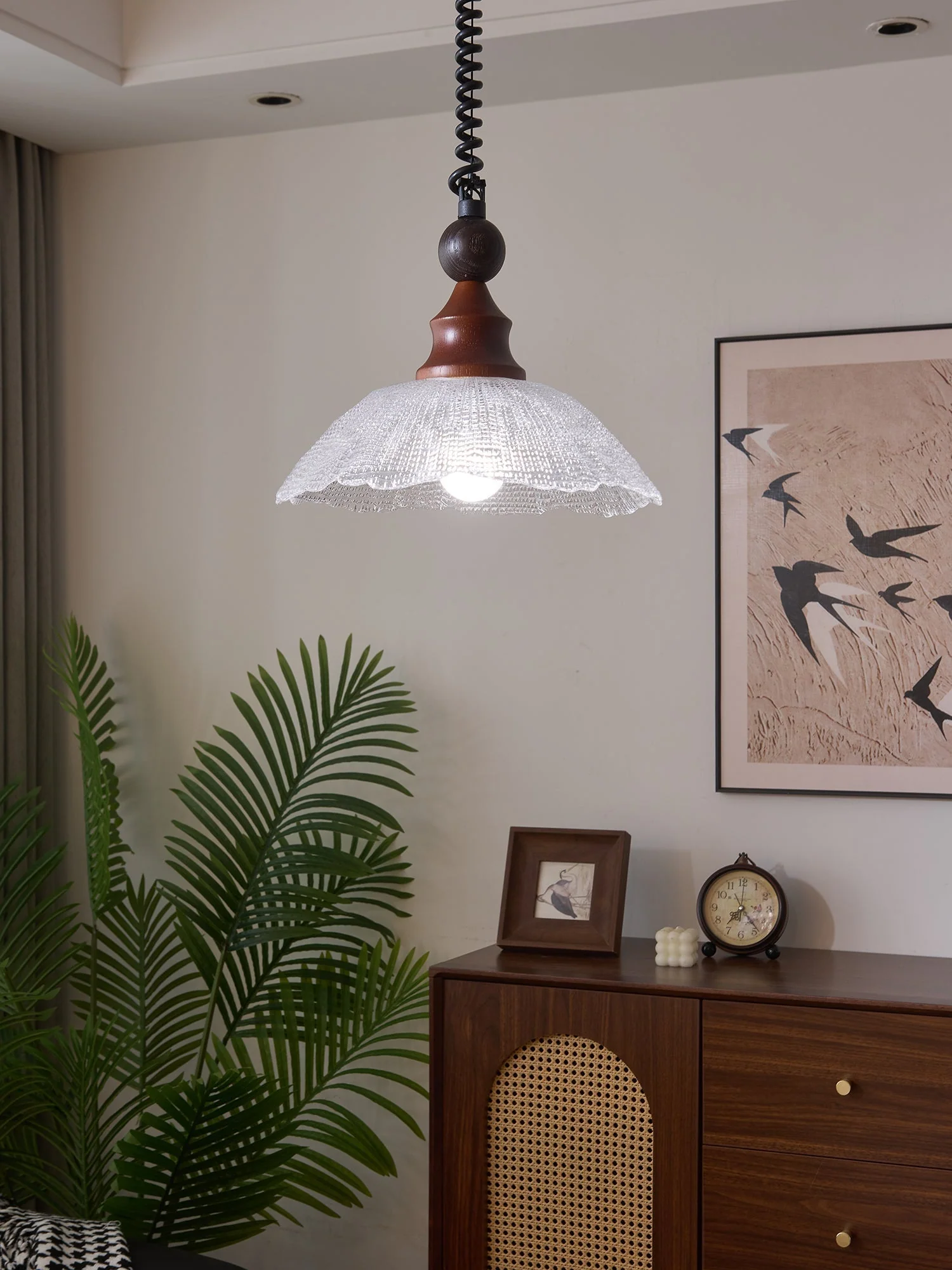 Nydoreth Elegance Vintage Art Wood Pendant Lamp - Image 52