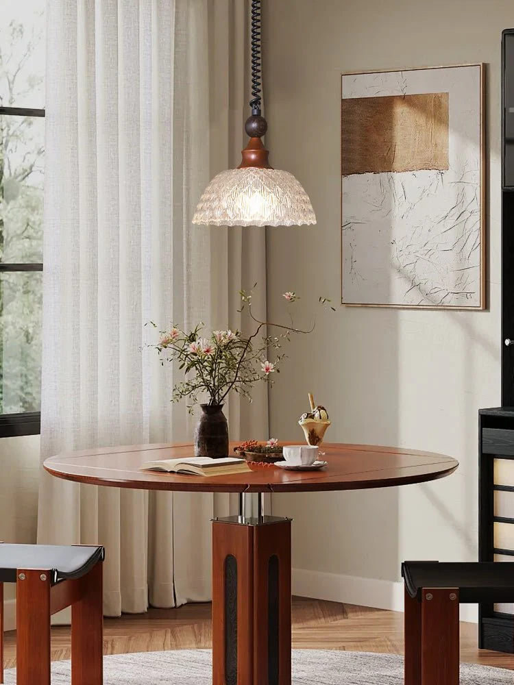 Nydoreth Elegance Vintage Art Wood Pendant Lamp - Image 56