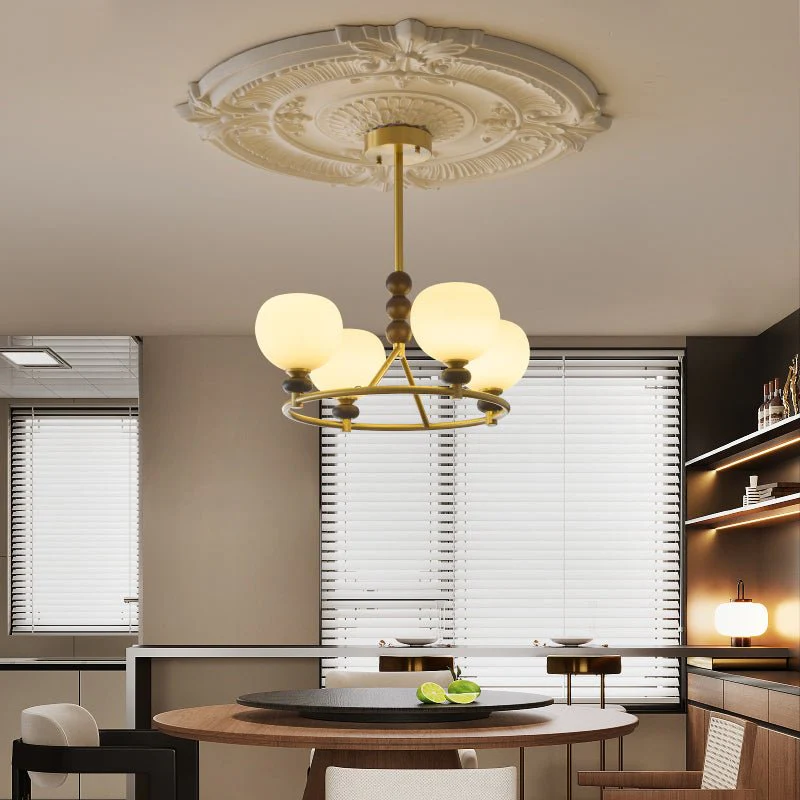 Nydoriel Premium Nordic Art Brass Wood Chandelier - Image 17