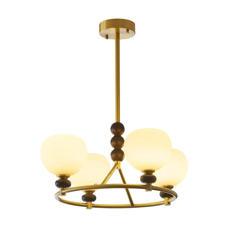 Nydoriel Premium Nordic Art Brass Wood Chandelier - Image 22