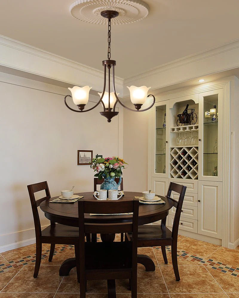 Nydorisra Elegance Vintage Floral Glass Chandelier - Image 34