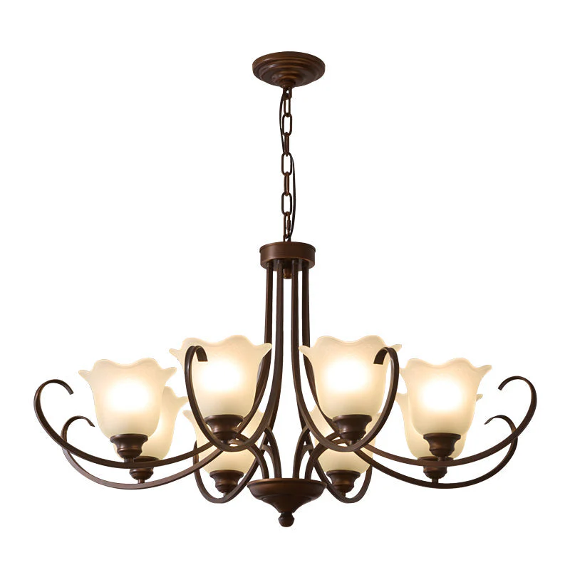 Nydorisra Elegance Vintage Floral Glass Chandelier - Image 38