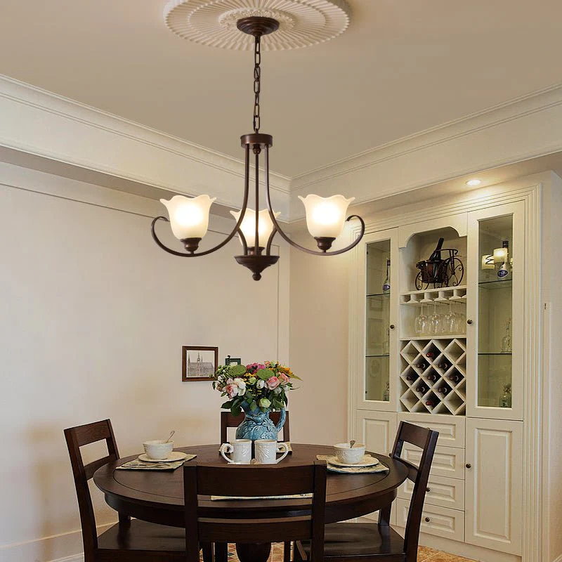 Nydorisra Elegance Vintage Floral Glass Chandelier - Image 45