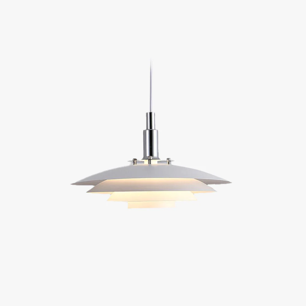 Nylo Contemporary Minimalist Frisbee Shaped Metal Pendant Light