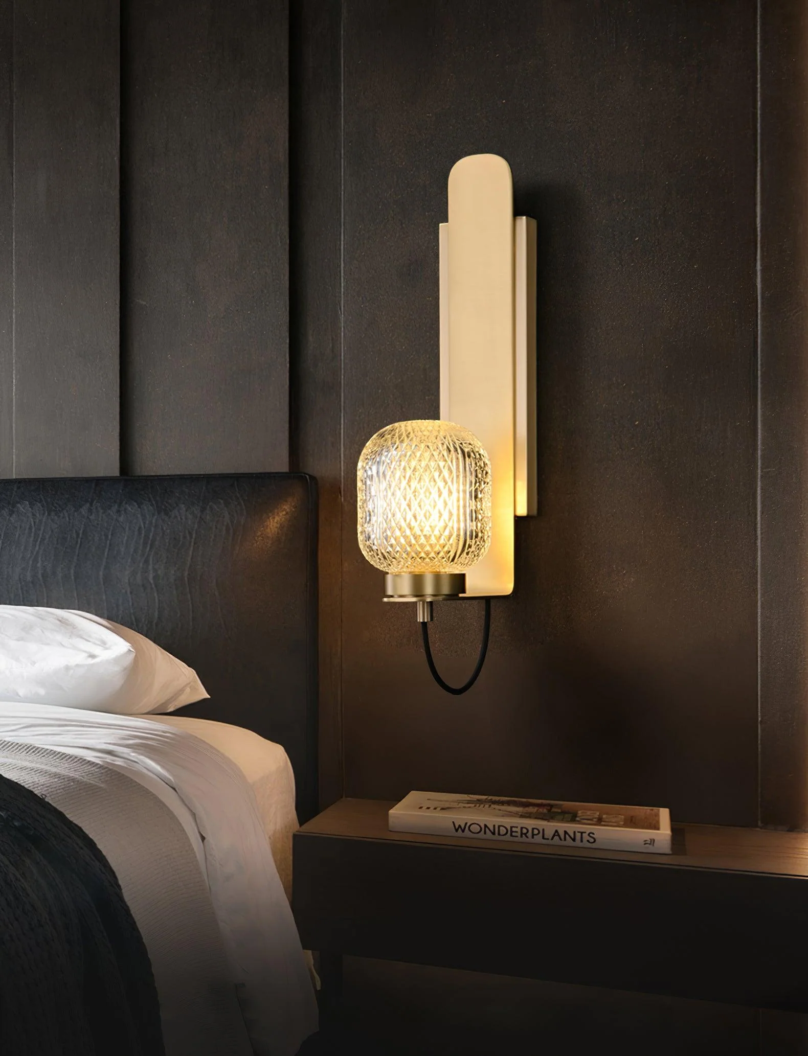 Nyrinaris Premium Nordic Art Brass Glass Wall Light - Image 12