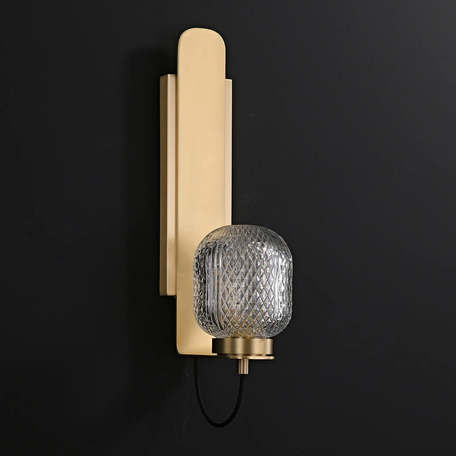 Nyrinaris Premium Nordic Art Brass Glass Wall Light - Image 17