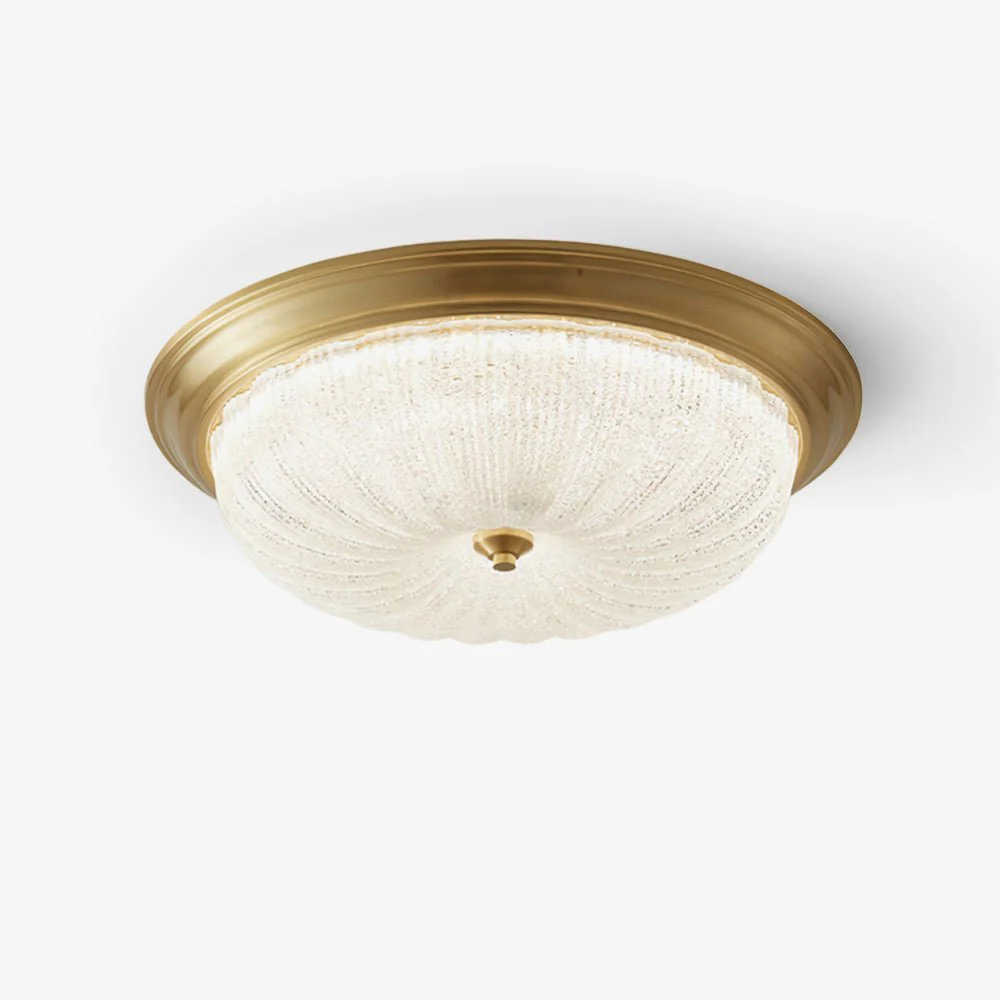 Nyrinis Traditional Classic Brass Glass Ceiling Light - Image 15