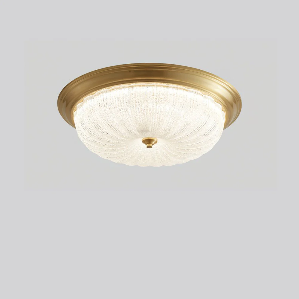 Nyrinis Traditional Classic Brass Glass Ceiling Light - Image 18