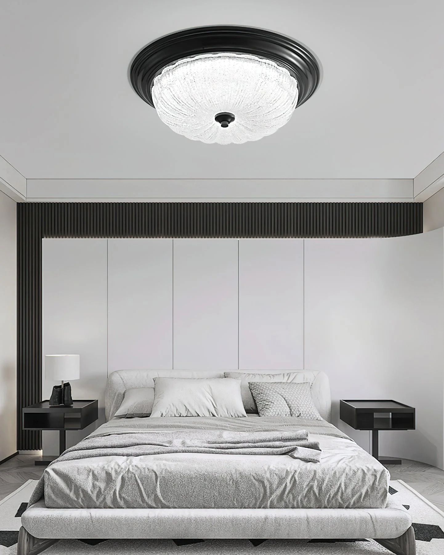 Nyrinis Traditional Classic Brass Glass Ceiling Light - Image 6