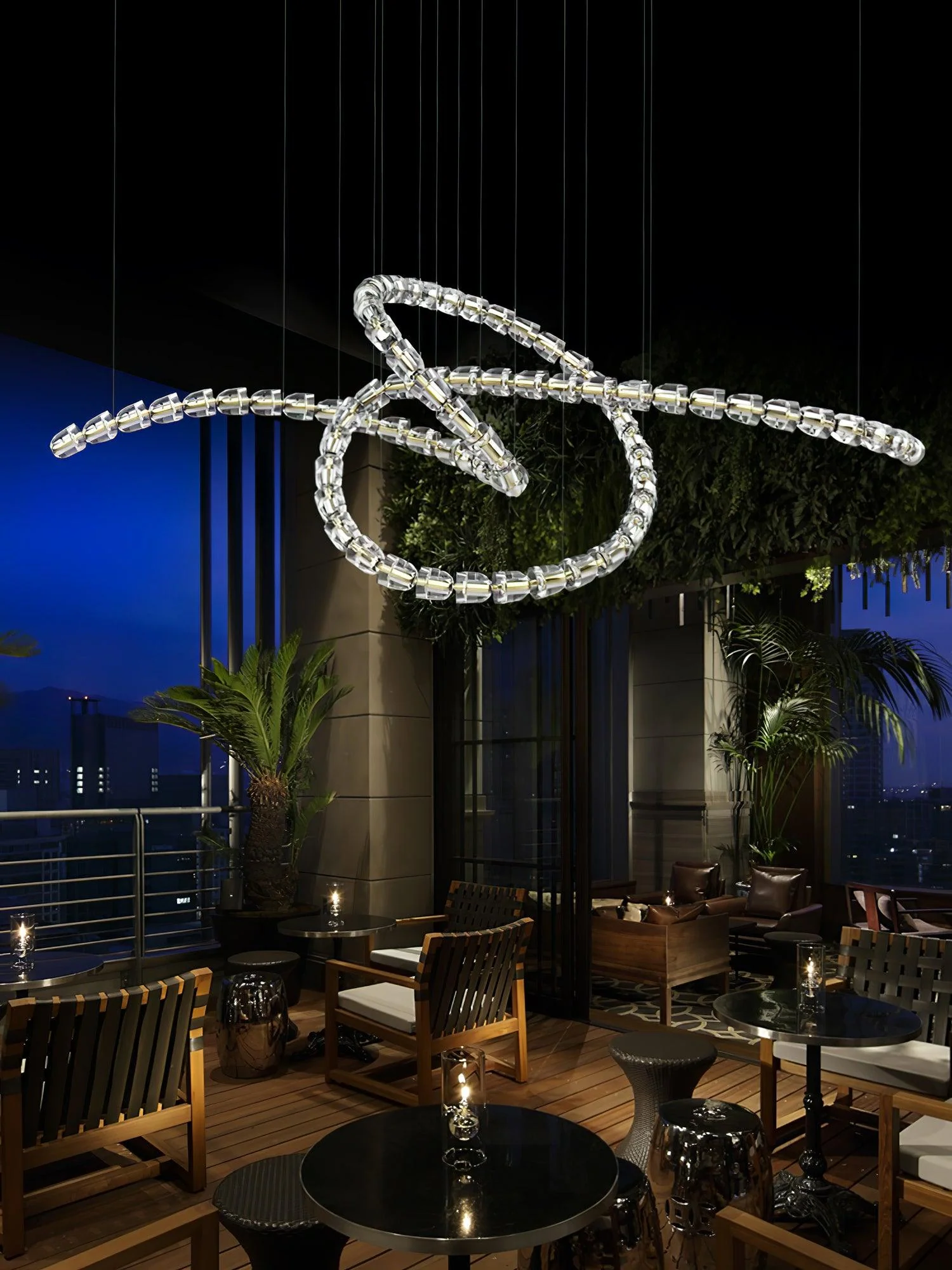Nysilisra Luxe Crystal Pendant Light - Image 13