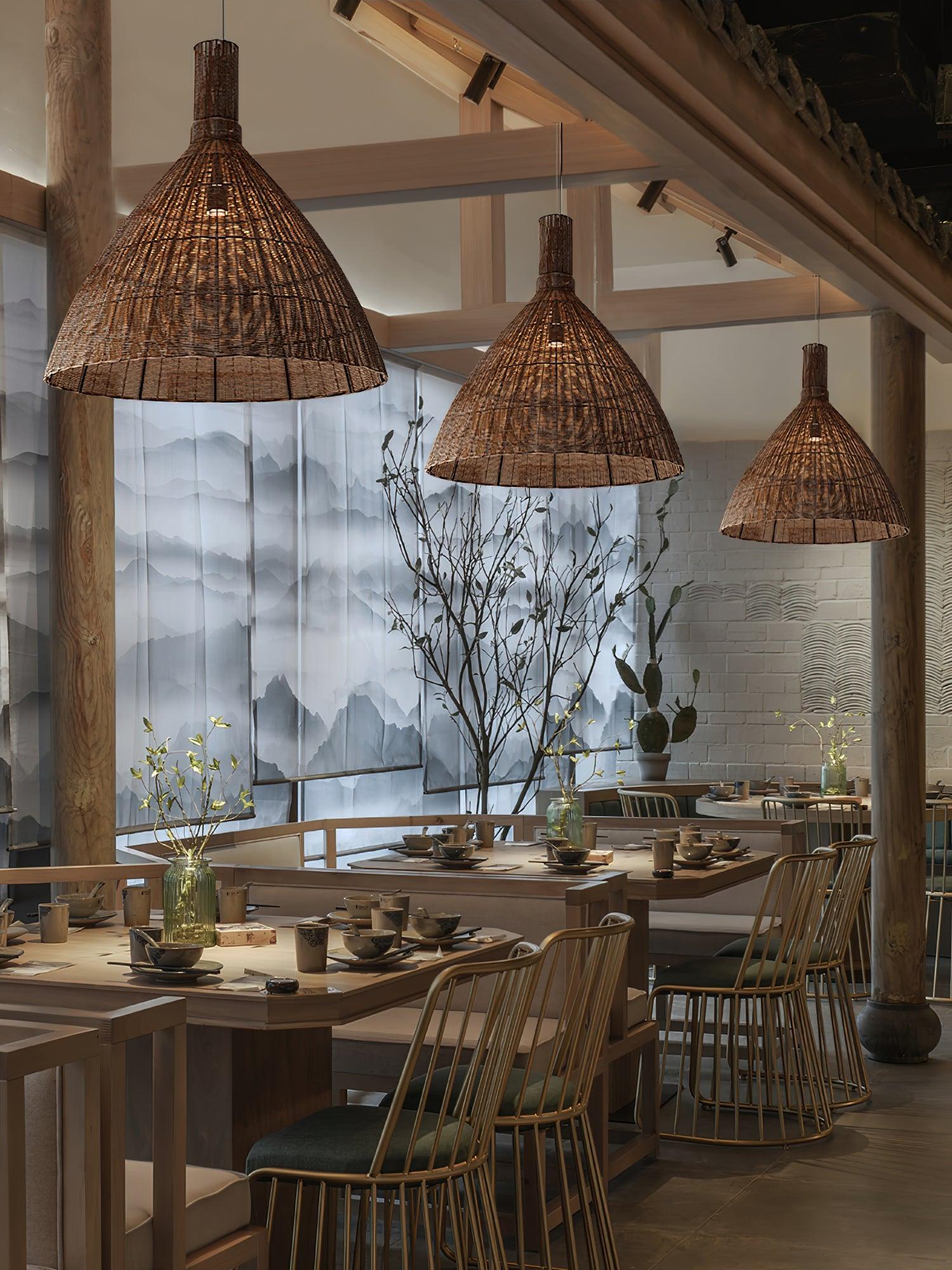 Nytheos Art Natural Rattan Pendant Light - Image 10