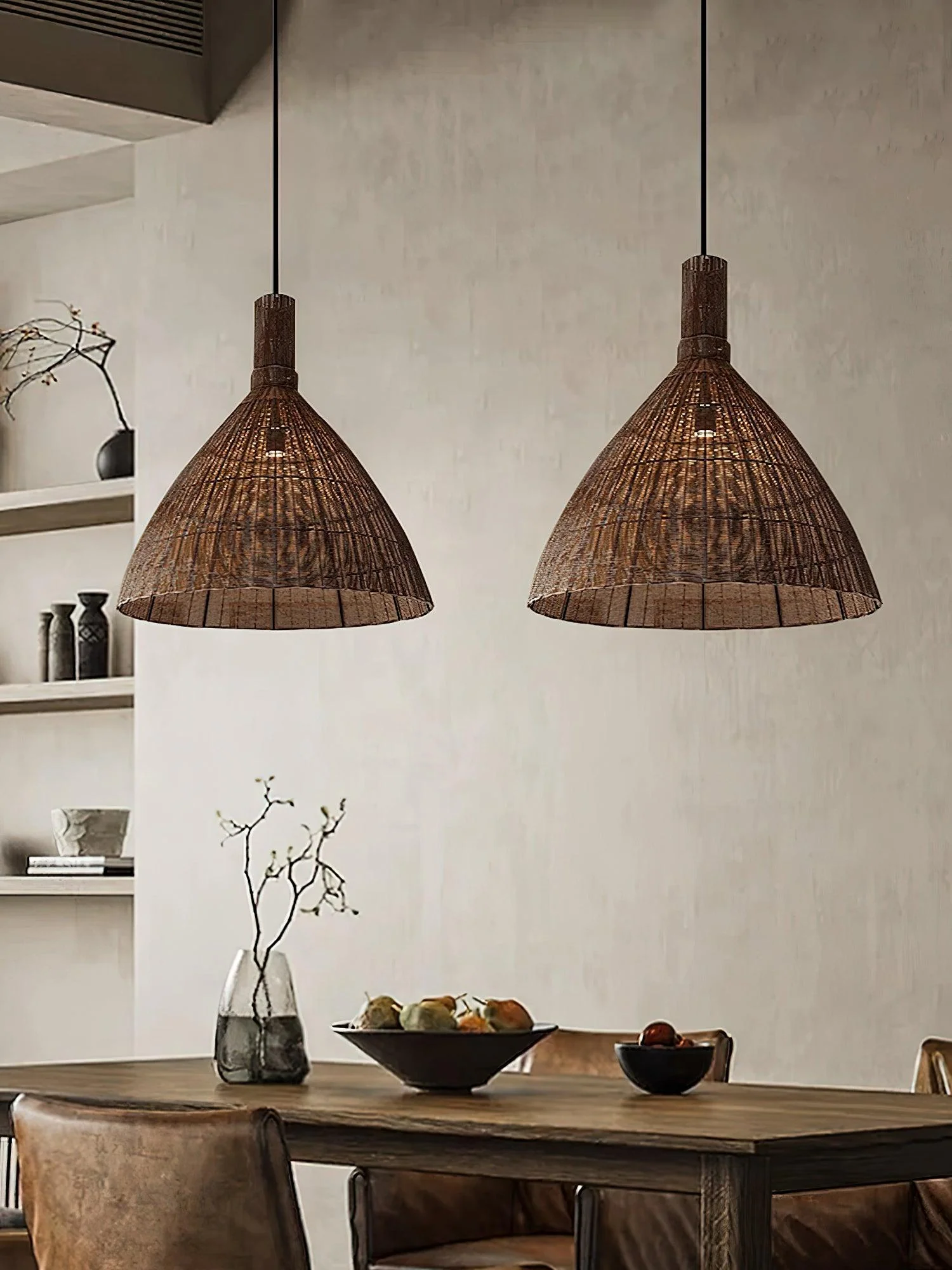 Nytheos Art Natural Rattan Pendant Light - Image 12