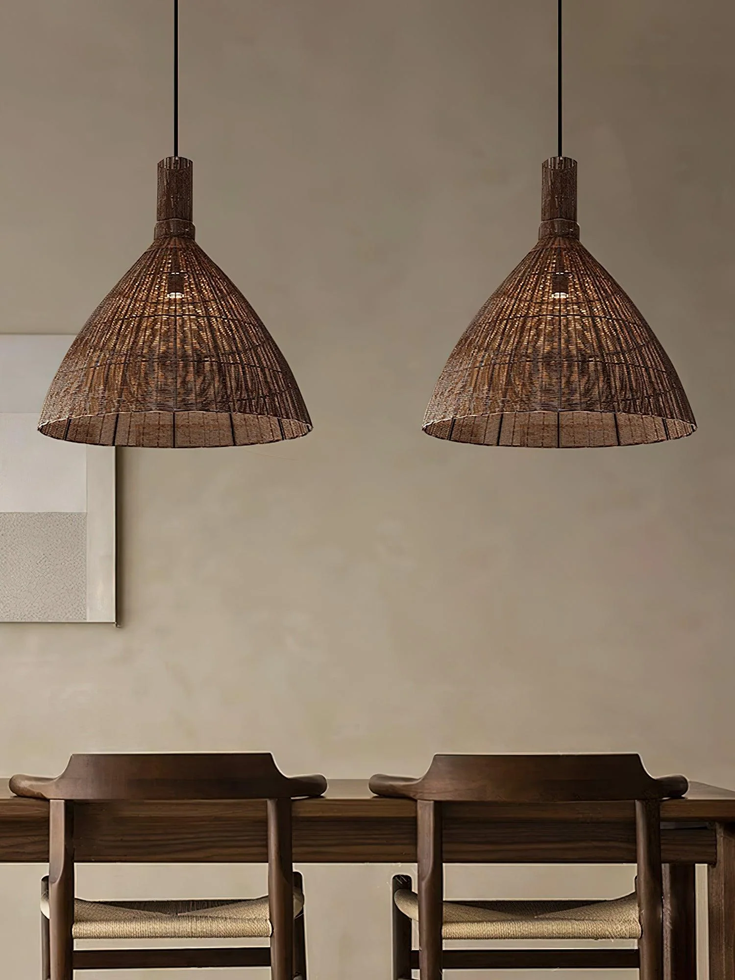 Nytheos Art Natural Rattan Pendant Light - Image 14