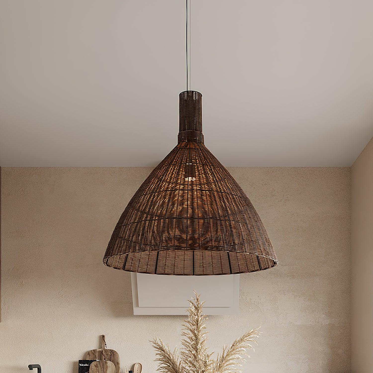 Nytheos Art Natural Rattan Pendant Light - Image 3