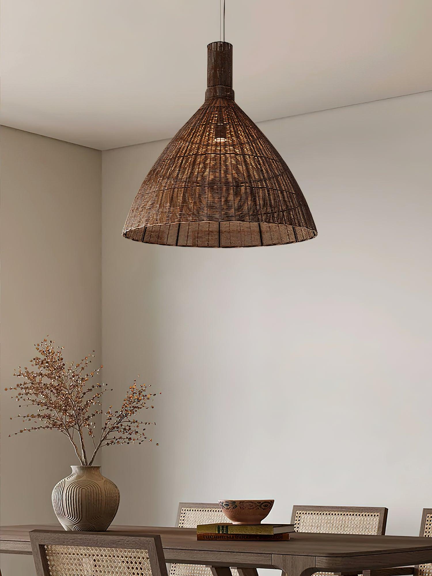Nytheos Art Natural Rattan Pendant Light - Image 5