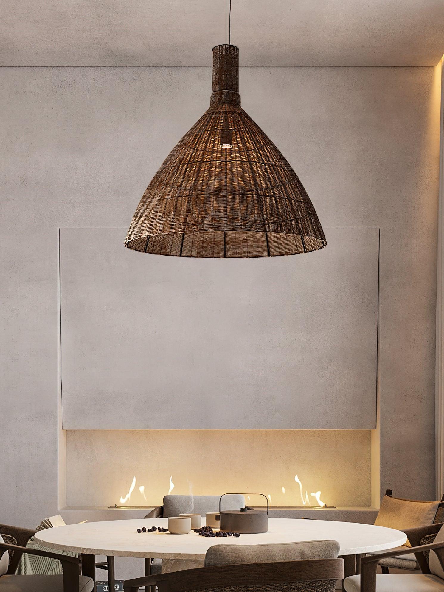 Nytheos Art Natural Rattan Pendant Light - Image 9