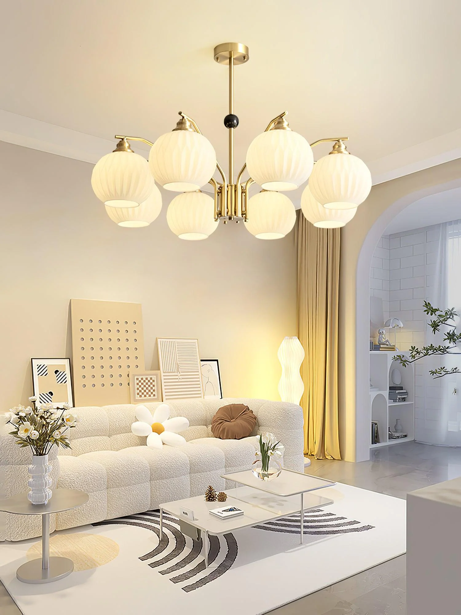 Nytheos Luxurious Brass Chandelier - Image 18