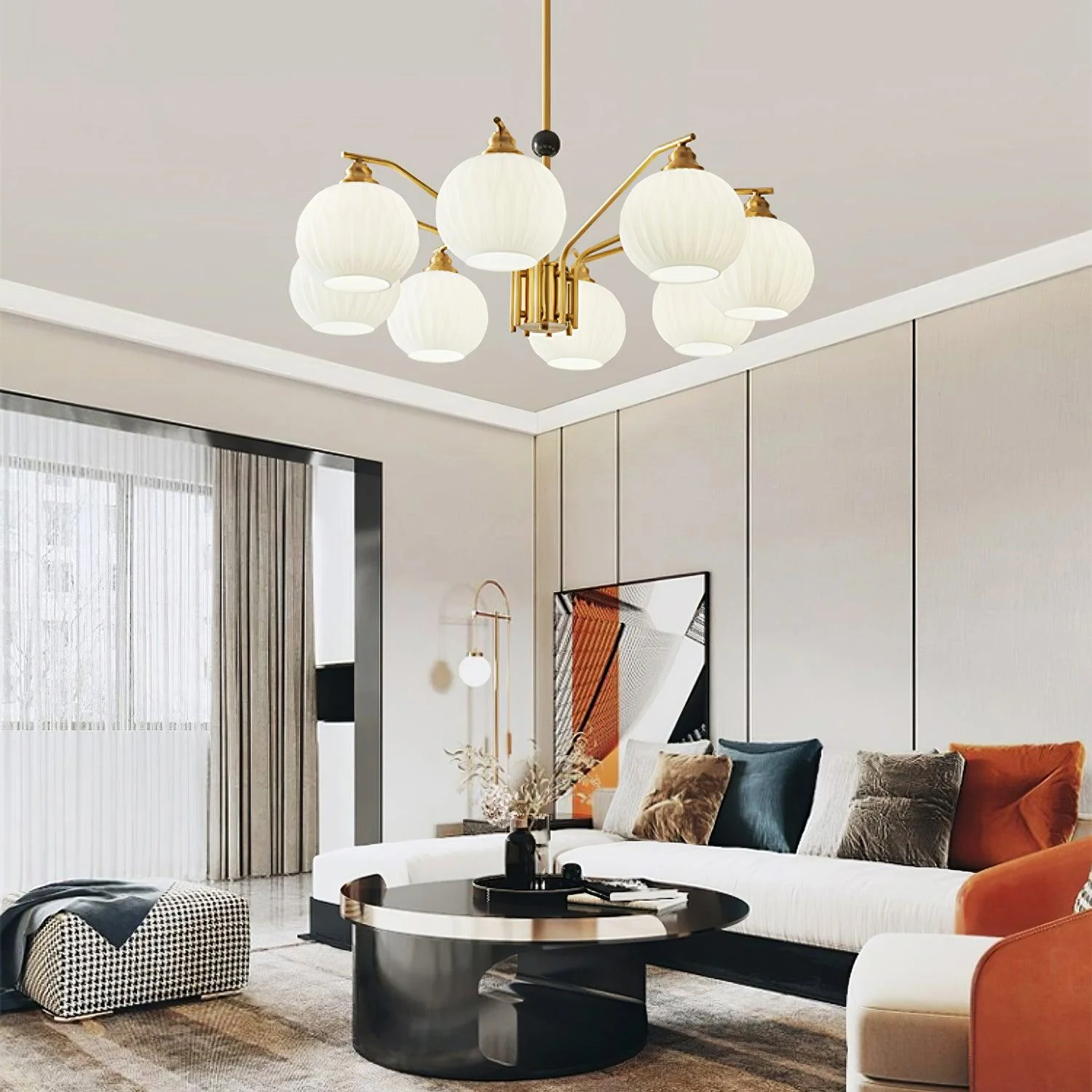 Nytheos Luxurious Brass Chandelier - Image 2