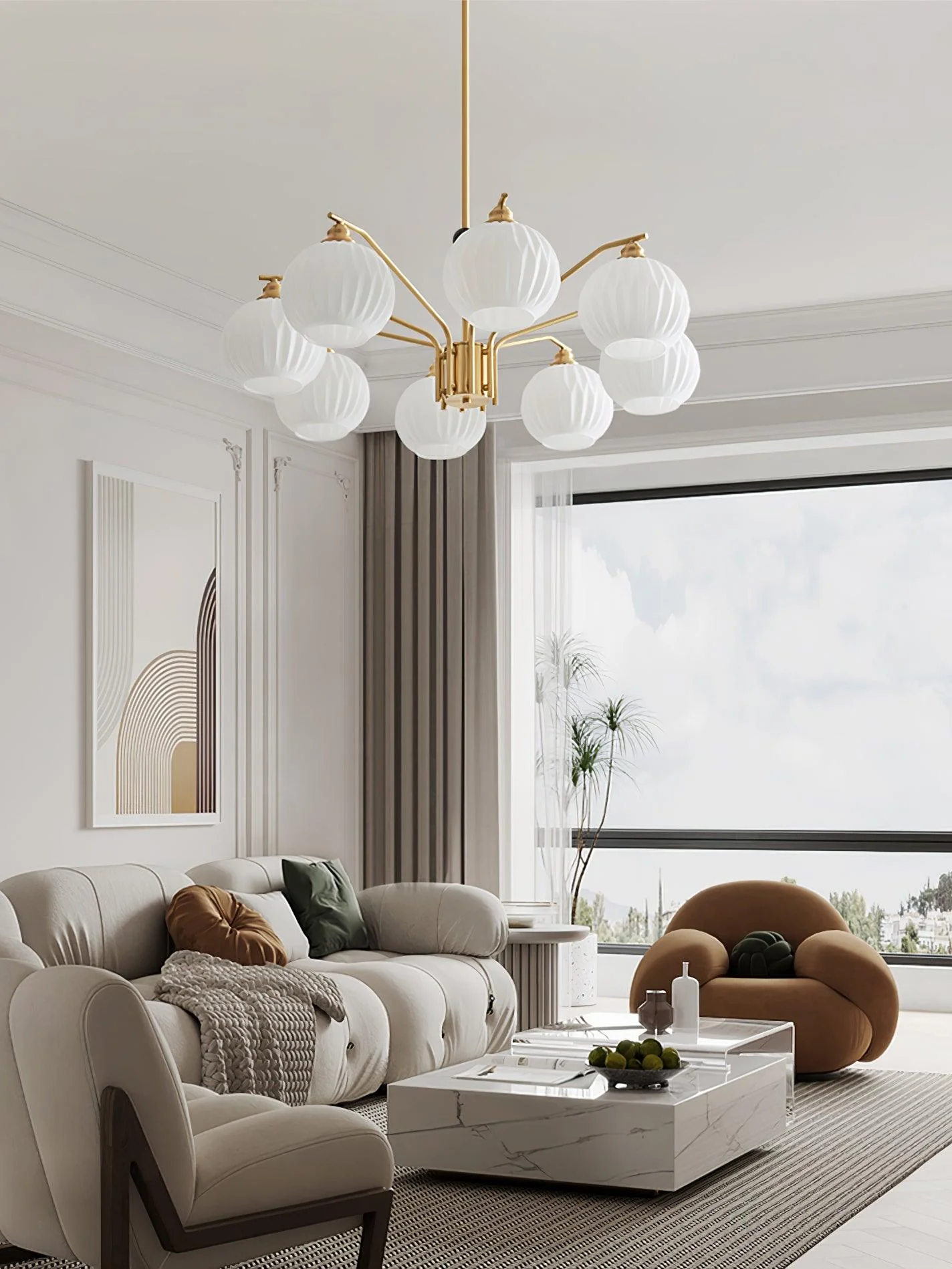 Nytheos Luxurious Brass Chandelier - Image 20