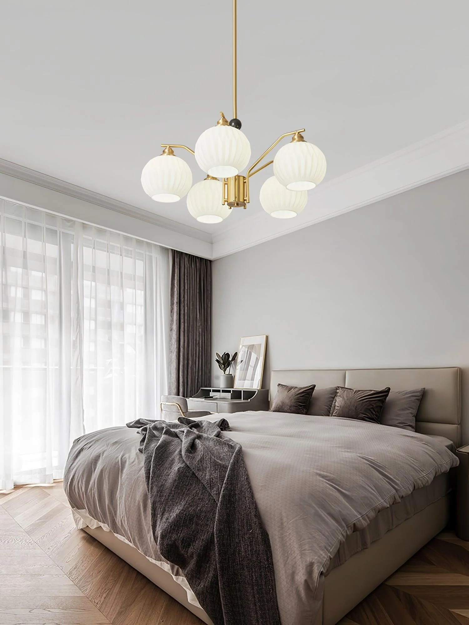 Nytheos Luxurious Brass Chandelier - Image 24