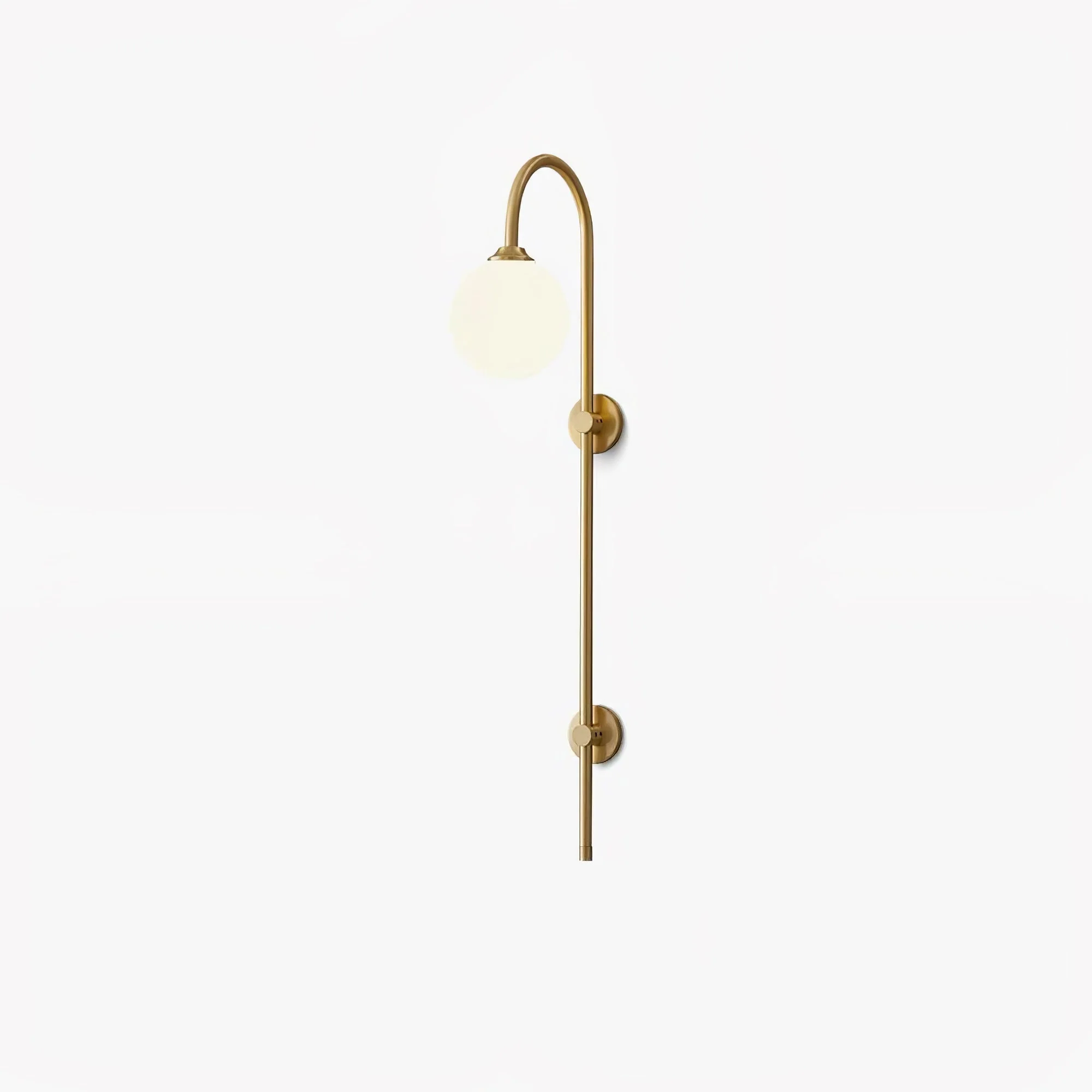 Nyvaris Modern Minimalist Globe Brass Glass Sconce Wall lamp - Image 14
