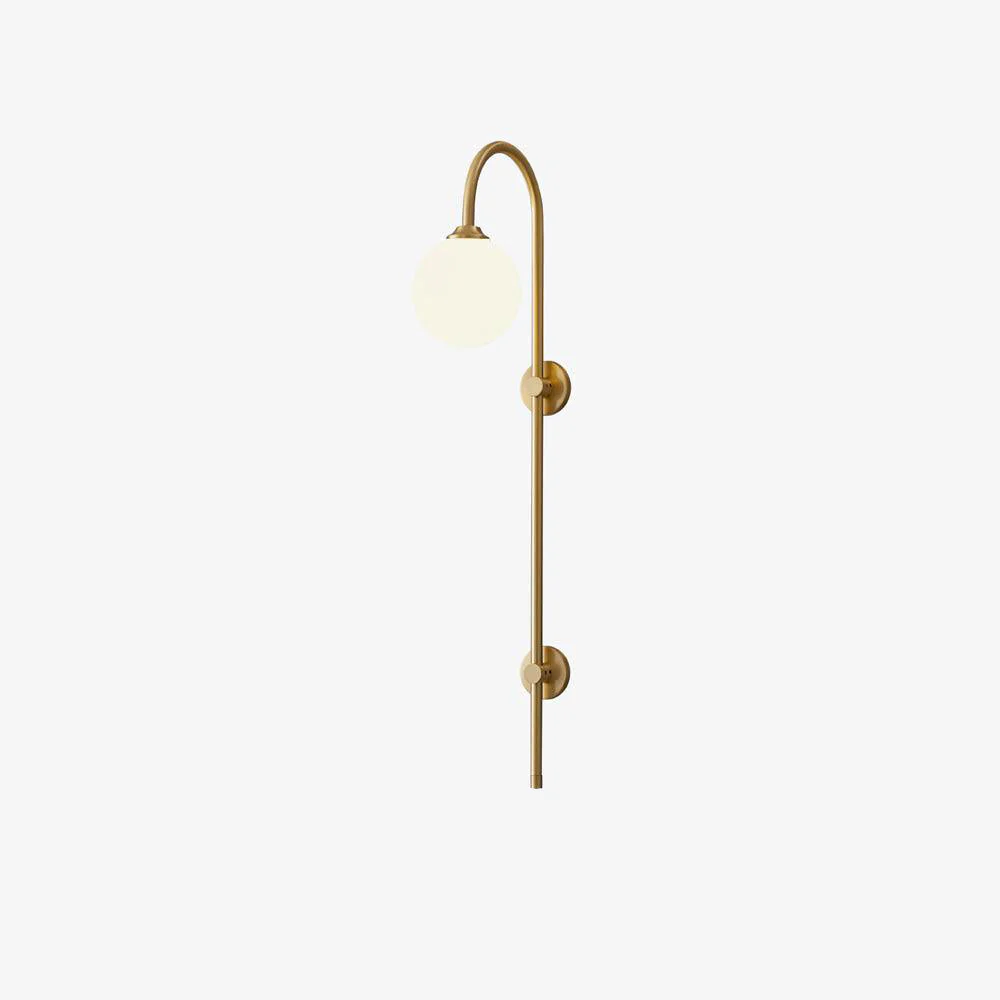 Nyvaris Modern Minimalist Globe Brass Glass Sconce Wall lamp - Image 17