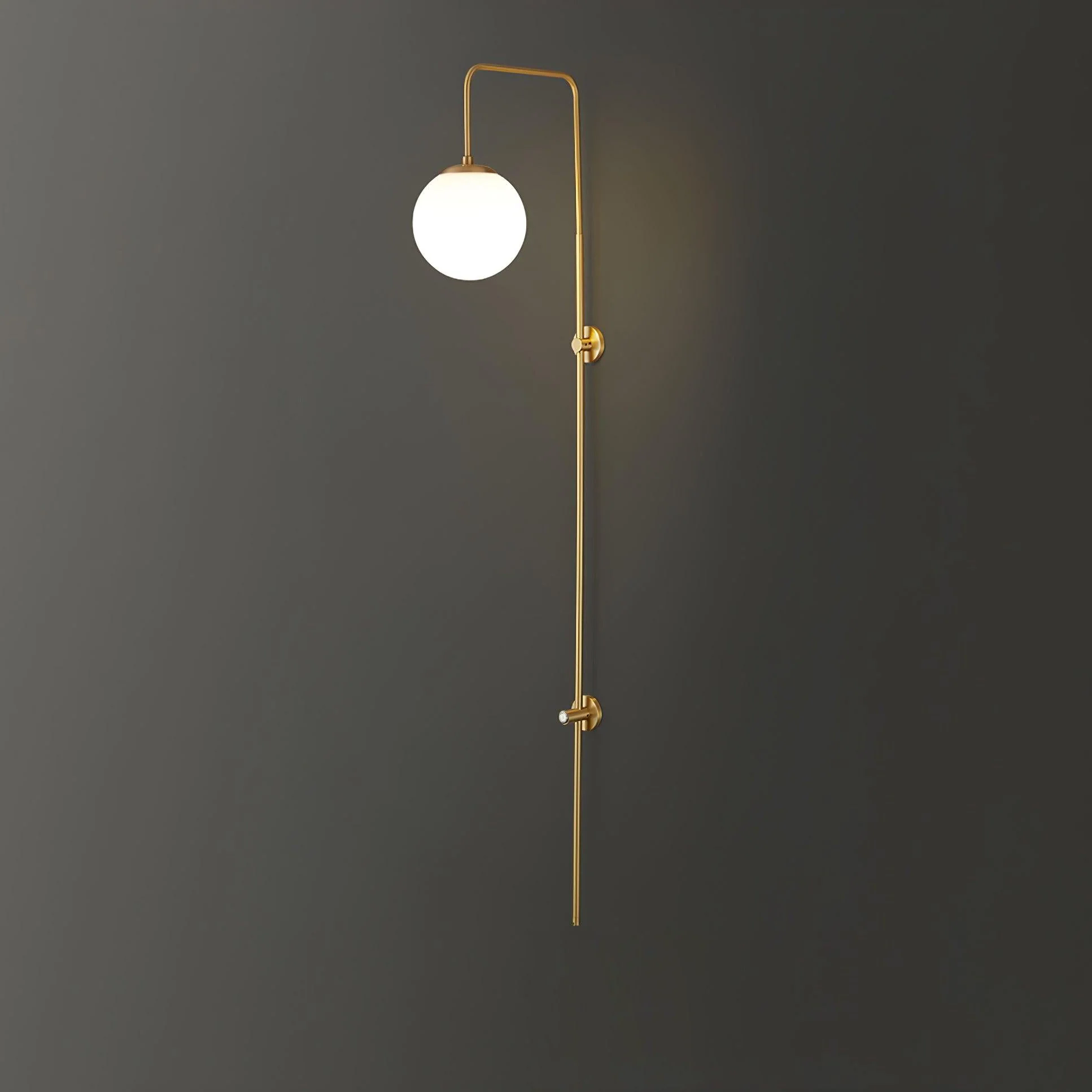 Nyvaris Modern Minimalist Globe Brass Glass Sconce Wall lamp - Image 27