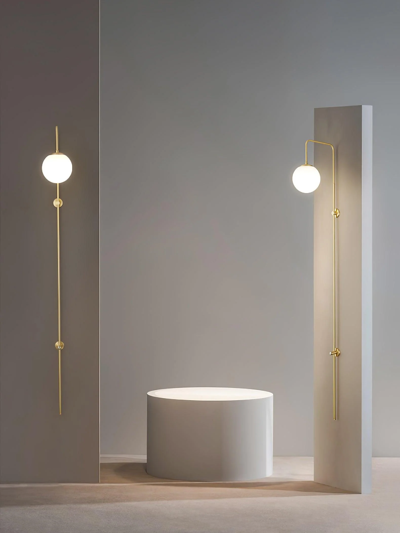 Nyvaris Modern Minimalist Globe Brass Glass Sconce Wall lamp - Image 28