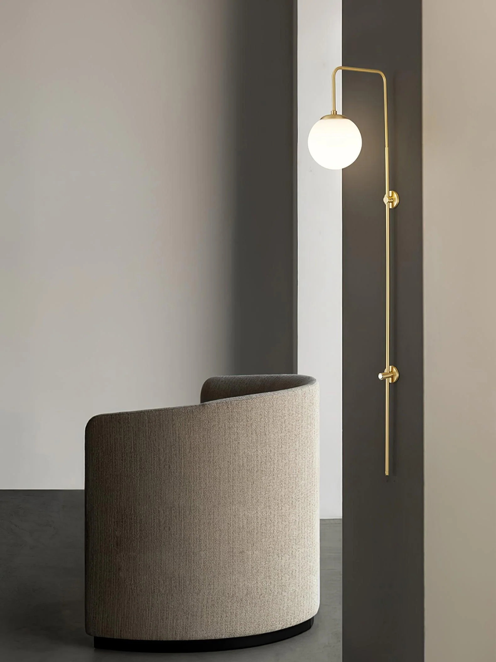 Nyvaris Modern Minimalist Globe Brass Glass Sconce Wall lamp - Image 31